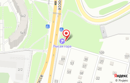 Городской глэмпинг Лысая гора на карте