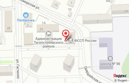 Управление Федеральной службы судебных приставов по Свердловской области в Екатеринбурге на карте