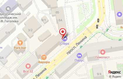 Магазин цветов и подарков на проспекте Ленина на карте