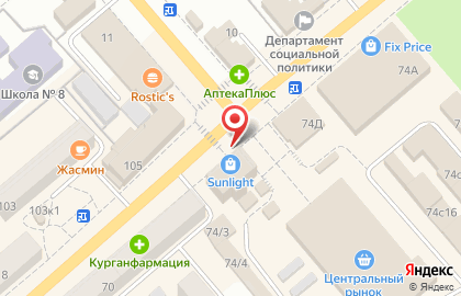 Subway на улице Куйбышева на карте