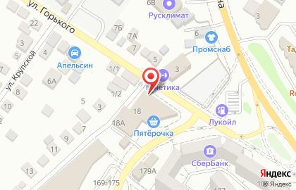 Магазин разливного пива BeerLoga на улице Горького на карте