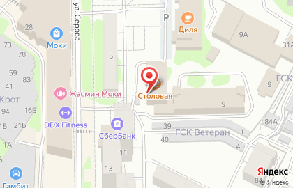 Магазин сантехники и хозяйственных товаров Дом мастера на улице Серова на карте