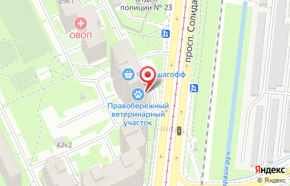 Интернет-магазина ASMarket на улице Дыбенко на карте