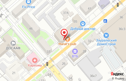 Ирландский паб Harat`s pub на улице Куйбышева на карте