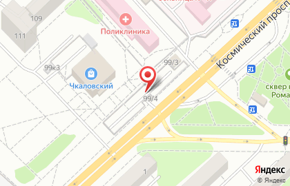 Автостоянка в Омске на карте