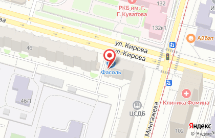 Супермаркет Фасоль в Кировском районе на карте