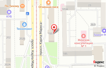 Торговый центр Автолидер в Орджоникидзевском районе на карте