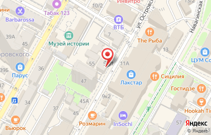 Московский индустриальный банк в Сочи на карте