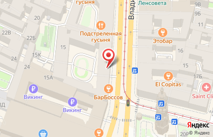 Слетать.ру на Владимирском проспекте на карте