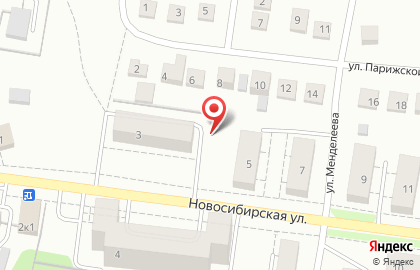 Швейная мастерская Кокетка на Новосибирской улице на карте