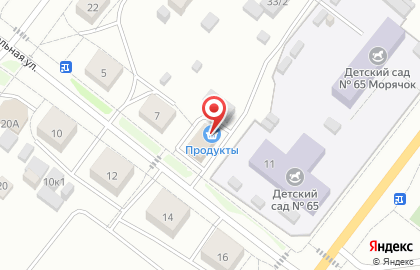 Продовольственный магазин Урожай на Судостроительной улице на карте