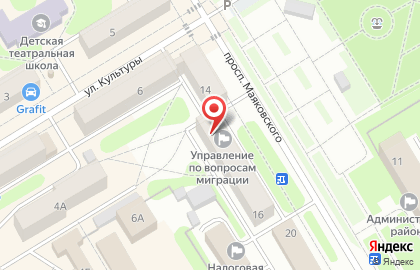 Главное управление МВД России по Пермскому краю Управление по вопросам миграции на проспекте Маяковского на карте