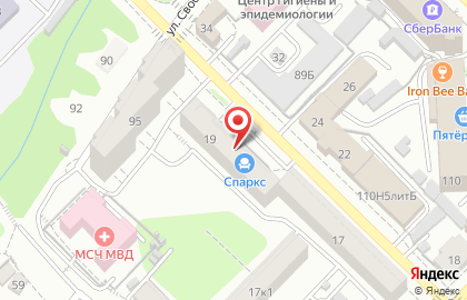 Магазин мебели Кухниспаркс на улице Яхонтова на карте