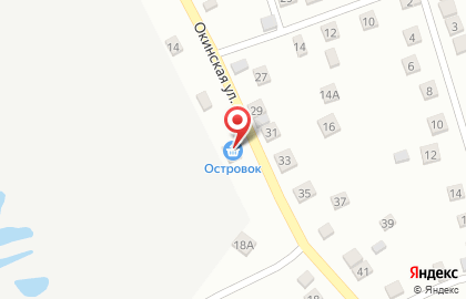 Продовольственный магазин Островок в Советском районе на карте
