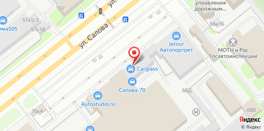 Автосервис по ремонту и продаже автостекол Мобискар на метро Бухарестская на карте