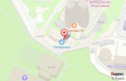 Супермаркет Пятёрочка в Москве на карте