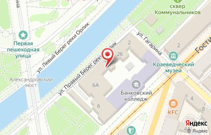 Управление Министерства юстиции РФ по Орловской области в Заводском районе на карте