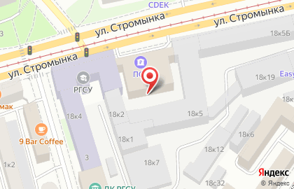 Российский Государственный Социальный Университет на Преображенской площади на карте