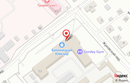 Торгово-офисный центр Торгово-офисный центр в Комсомольском переулке на карте
