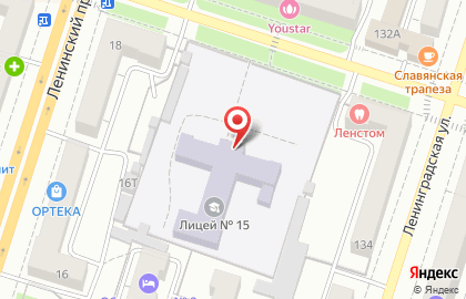 Лицей №15 на улице Циолковского на карте