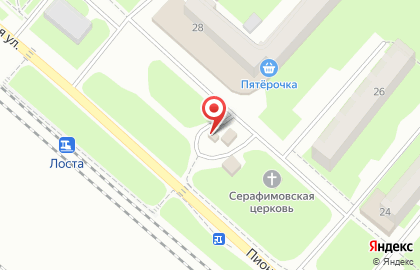 Магазин молочных продуктов Вологодский молочный комбинат на Пионерской улице на карте