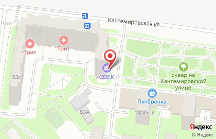 Центр выдачи заказов Avon на Кантемировской улице на карте