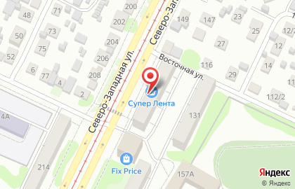 Супермаркет Лента в Барнауле на карте
