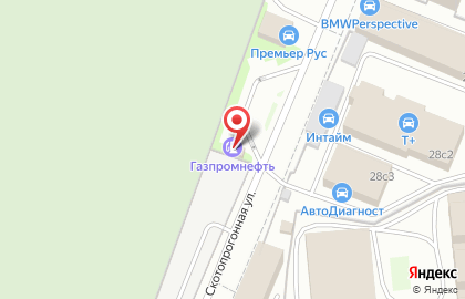 АЗС Газпромнефть на Скотопрогонной улице на карте