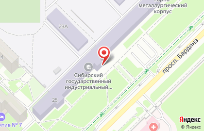 Институт дополнительного профессионального образования СибГИУ на карте