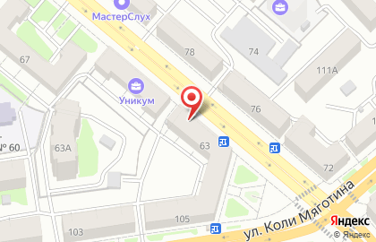 Магазин СемьЯ на улице Красина на карте