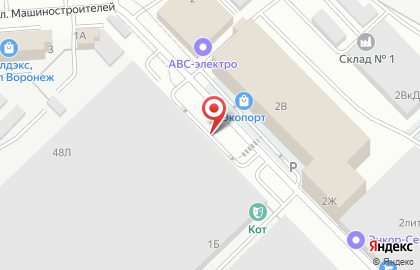 Автостоянка на ул. Текстильщиков, 1д на карте