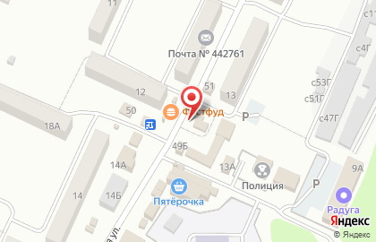 Мясная лавка на Фабричной улице на карте