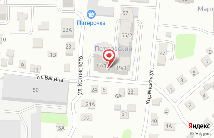 Жилищный комплекс Петровский в Куйбышевском районе на карте