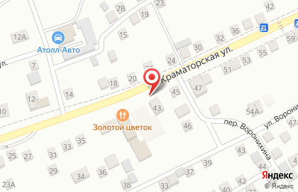 Шиномонтажная мастерская на Краматорской улице на карте