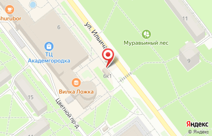 Цветочная мастерская в Советском районе на карте
