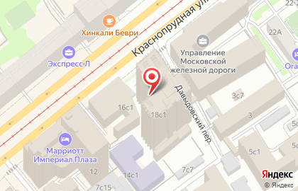 Банкомат ВТБ на Краснопрудной улице на карте