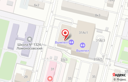 Спортивный комплекс Вымпел на карте