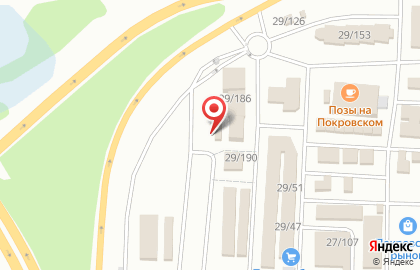 Строительный рынок Покровский в Правобережном округе на карте