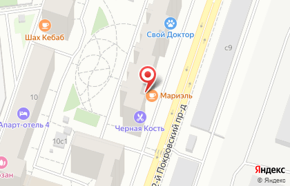 Мини-отель Комфорт во 2-м Покровском проезде на карте