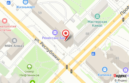 Торгово-сервисный центр Евро Сервис на улице Республики на карте