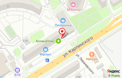 Пекарня Мельница на улице Карпинского на карте