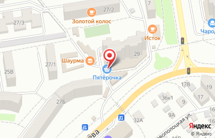 Супермаркет Пятёрочка в Ворошиловском районе на карте