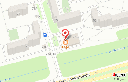 Магазин корейских салатов на проспекте Авиаторов на карте