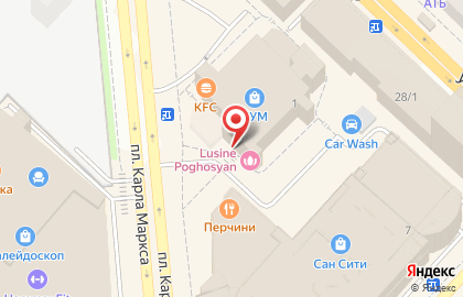 Русские блины на улице Карла Маркса на карте
