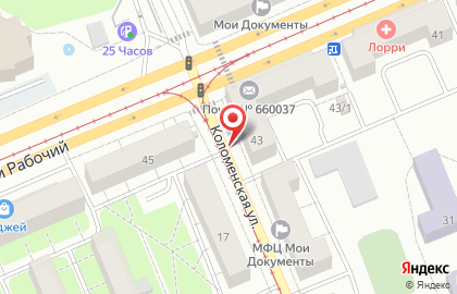 AptekaNaDom на Коломенской улице на карте