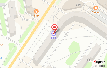 Банк ВТБ в Перми на карте