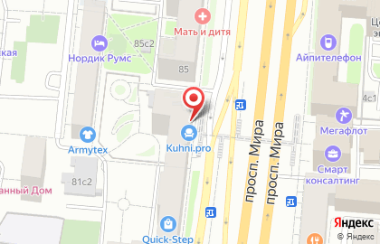 Салон Miele в Останкинском районе на карте