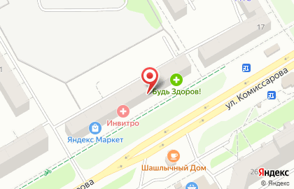 Многопрофильная фирма ТМК на улице Комиссарова на карте