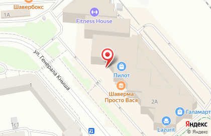 Терминал МТС банк на улице Генерала Кныша на карте