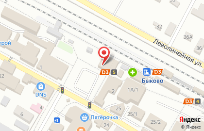 Быково, железнодорожная станция на карте
